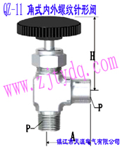 QZ-11 角式內外螺紋針形閥QZ-11 Femals-Male Screw and Angle Pattern Needle Valve